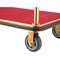 Global Industrial Gold Stainless Steel Bellman Cart Straight Uprights 6 Rubber Casters, 41-1/4L x 24W x 73H 985116GD - alternate 7